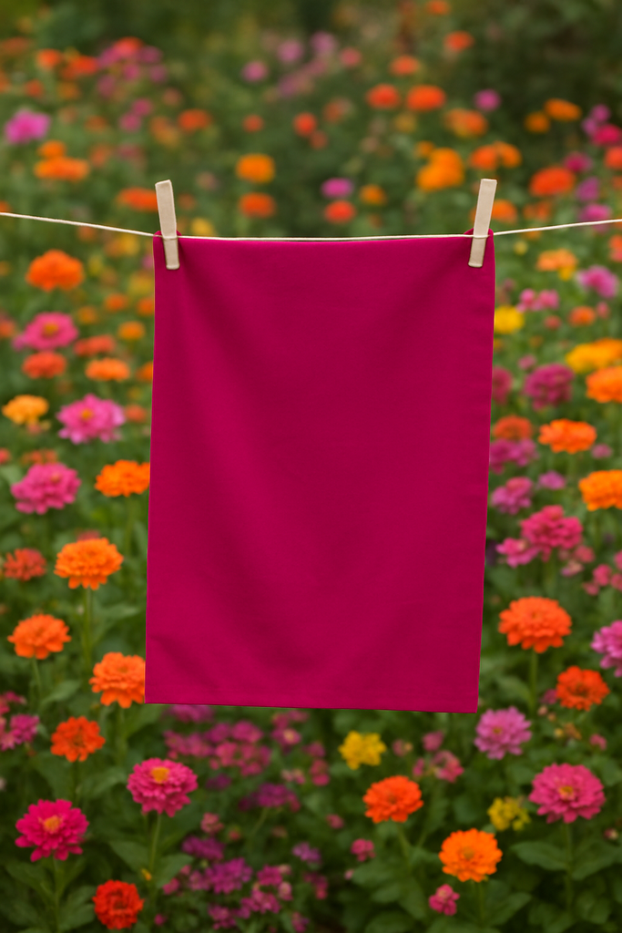 [JKPCOCR/001] 100% Cotton cretonne plain magenta fabric