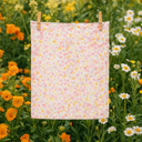 100% Cotton muslin digital printed flower fabric